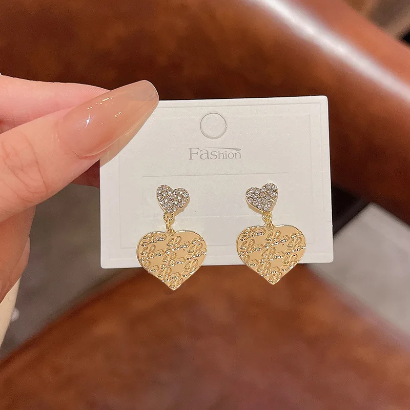 Fashion Double Layer Metal Love Heart Shaped Earrings For Women Sequin Big Drop Statement Jewelry
Fashion Double Layer Metal Love Heart Shaped Earrings For Women Sequin Big Drop Statement Jewelry