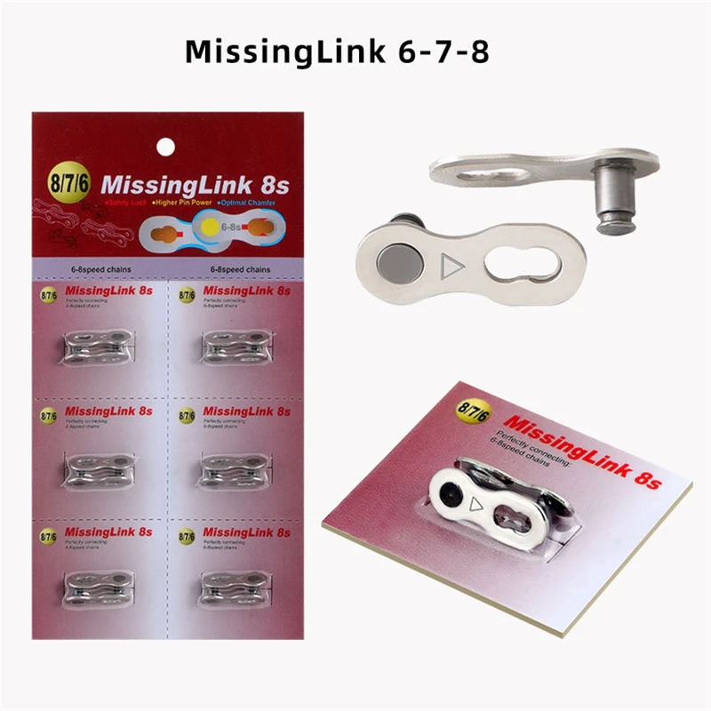 TOOPRE Mountain Bike Steel Chain Quick-Link Iamok Silver 28g 6/7/8/9/10/11S Missing Link for SHIMANO Bicycle Parts
TOOPRE Mountain Bike Steel Chain Quick-Link Iamok Silver 28g 6/7/8/9/10/11S Missing Link for SHIMANO Bicycle Parts