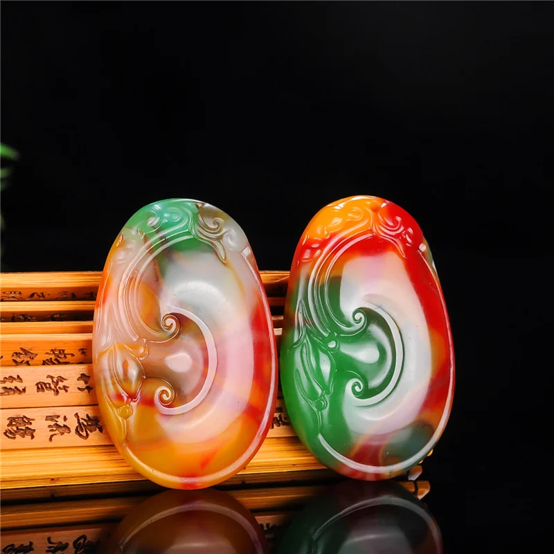 Ruyi Natural Color Jade Pendant Necklace Hand Carved Fashion Jewelry Chinese Jadeite Accessories Amulet Luck Gifts for Women Men
Ruyi Natural Color Jade Pendant Necklace Hand Carved Fashion Jewelry Chinese Jadeite Accessories Amulet Luck Gifts for Women Men