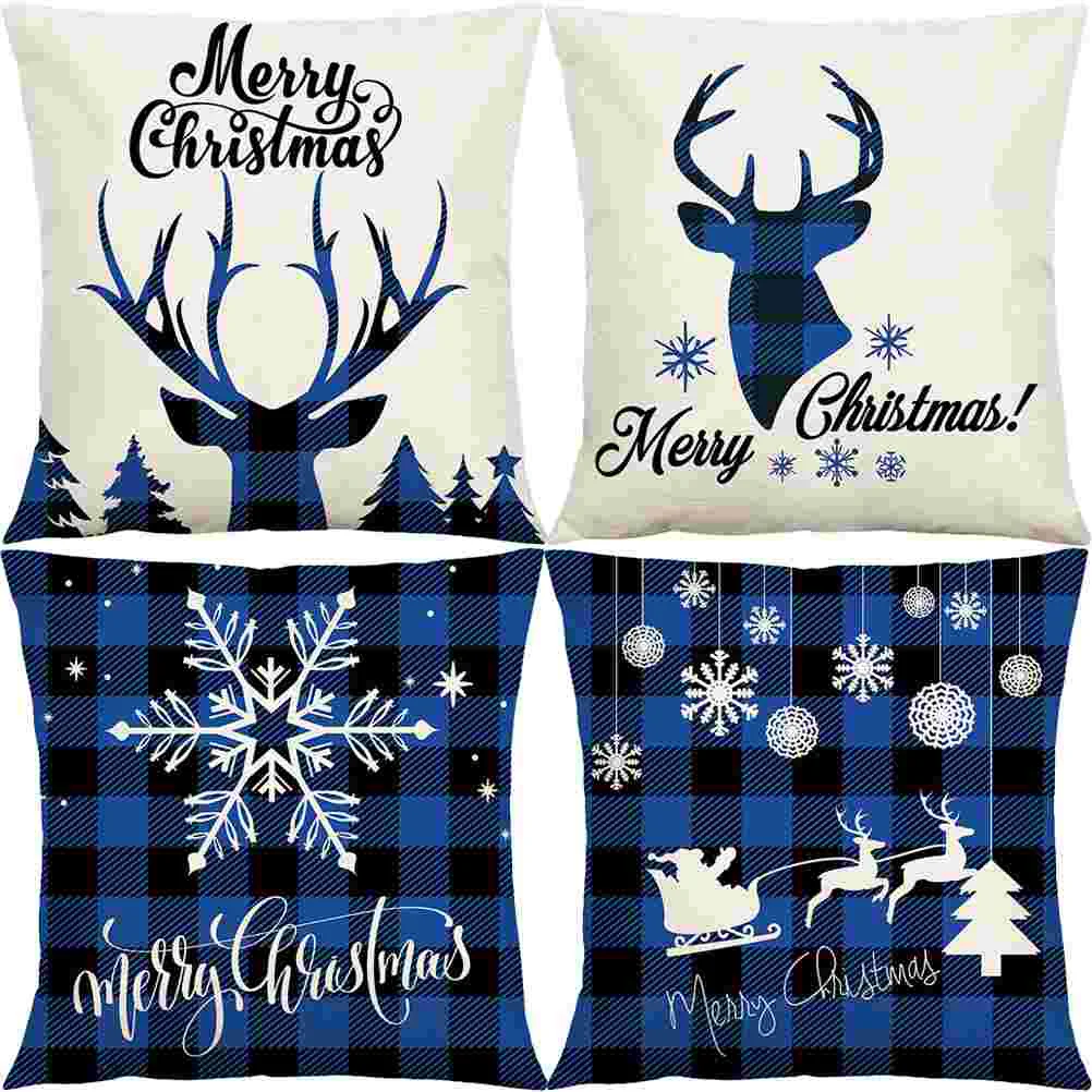Pillow Christmas Covers Throw Cushion Cover Case Pillows Holidaycouch Reindeer Cases Decorative Protector Square Navy 18X18
Pillow Christmas Covers Throw Cushion Cover Case Pillows Holidaycouch Reindeer Cases Decorative Protector Square Navy 18X18