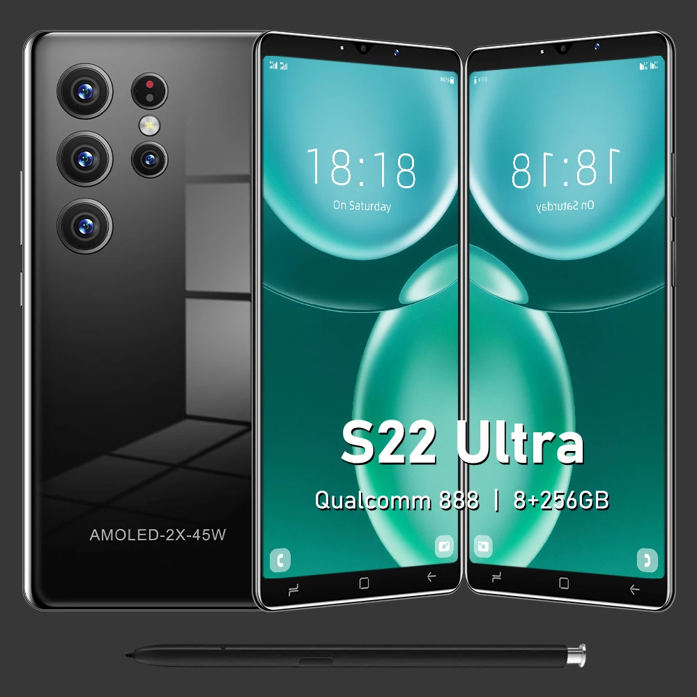 Celulares S22Ultra 5.8 Inch 8+256GB Andriod 12 Cellphones Dedicate Micro SD Card Slot Two SIM WCDMA GSM Nano
Celulares S22Ultra 5.8 Inch 8+256GB Andriod 12 Cellphones Dedicate Micro SD Card Slot Two SIM WCDMA GSM Nano
