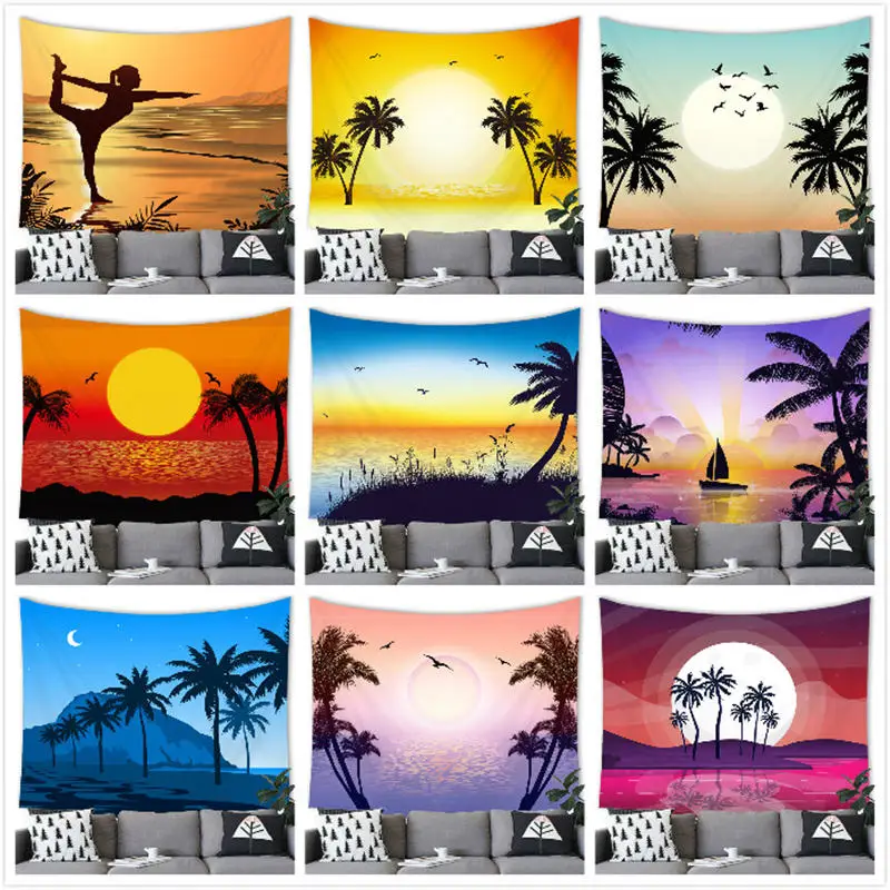 Summer Beach Tapestry Wall Hanging Coconut Tree Printing Decor Tapestry Wall Hanging Party Home Decoration Background Wall Decor
Summer Beach Tapestry Wall Hanging Coconut Tree Printing Decor Tapestry Wall Hanging Party Home Decoration Background Wall Decor