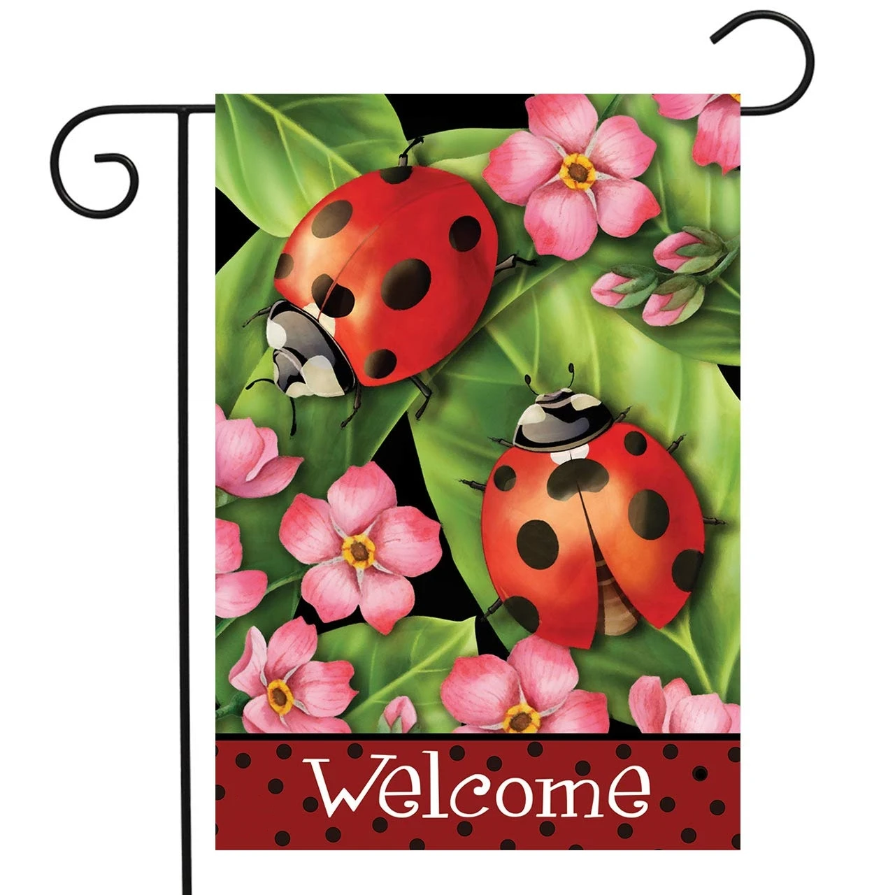Ladybugs on Leaves Spring Garden Flag Welcome Floral Insect Painting Double Sided House Flag for Outdoor Lawn Terrace Decoration
Ladybugs on Leaves Spring Garden Flag Welcome Floral Insect Painting Double Sided House Flag for Outdoor Lawn Terrace Decoration