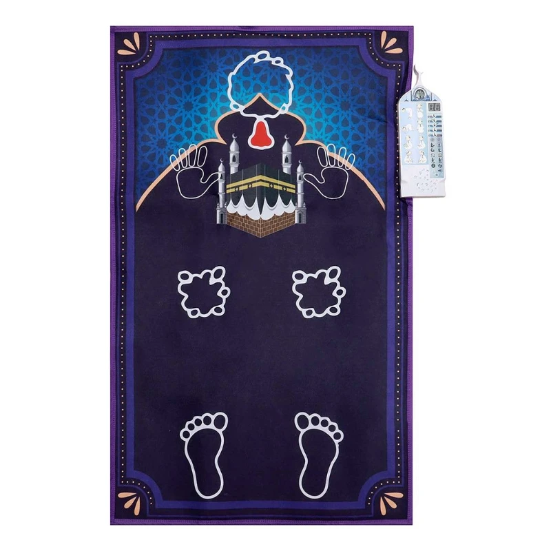 

KX4B Electronic Interactive Worship Blanket Islamic Eid Mubarak Electric Prayer Mat Carpet Muslim Children Educational Toys
