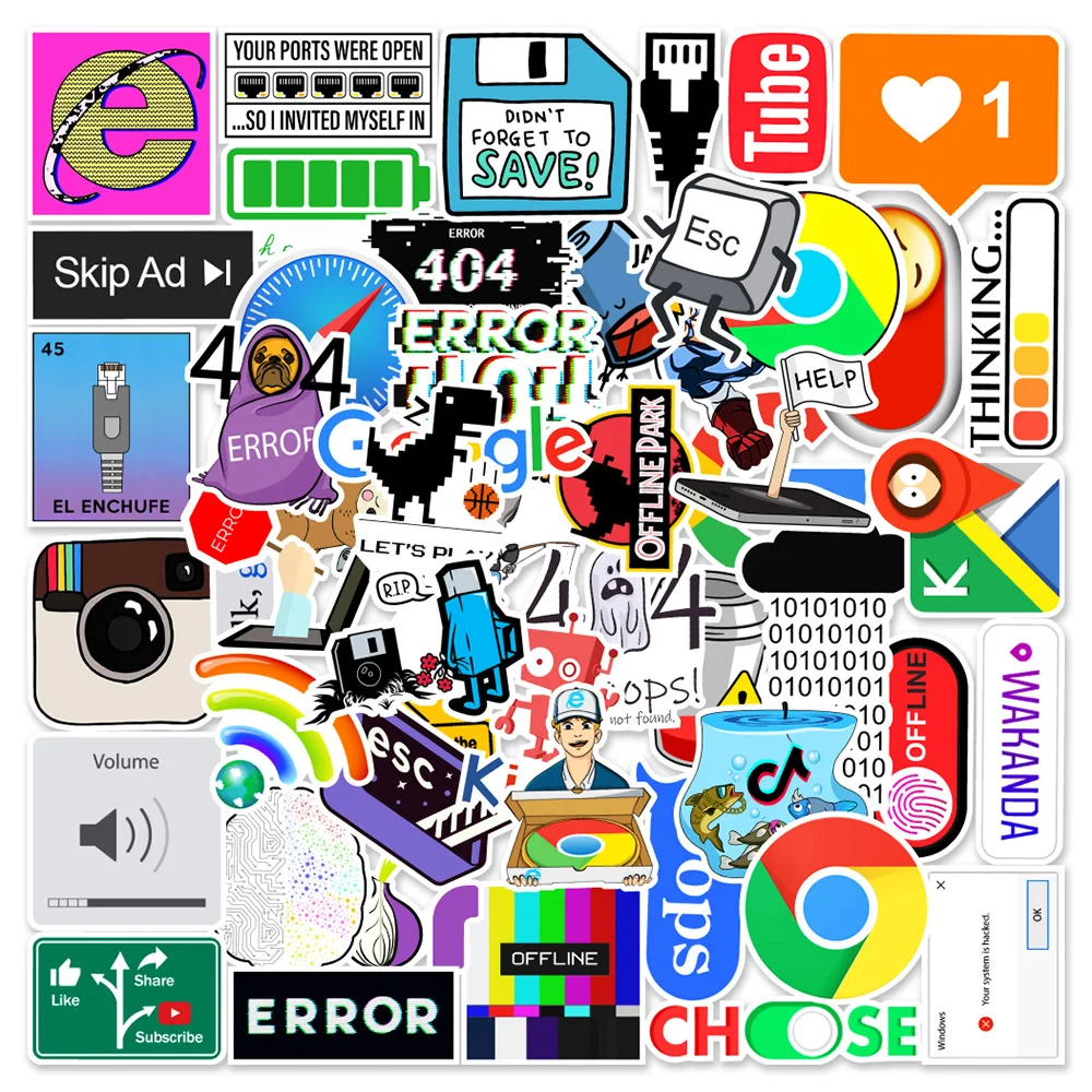 10/50Pcs Network Error Cloud Docker Bitcoin Programming Language APP Logo Cool Stickers for Laptop Car DIY Stickers
10/50Pcs Network Error Cloud Docker Bitcoin Programming Language APP Logo Cool Stickers for Laptop Car DIY Stickers