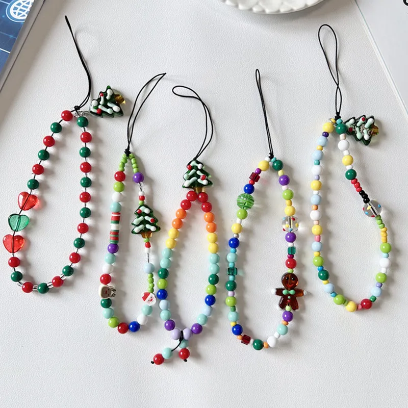 Cute Christmas Series Strap Phone Bracelet For Women Colorful Beaded Phone Pendant Charm Anti-Lost Lanyard Jewelry Gifts
Cute Christmas Series Strap Phone Bracelet For Women Colorful Beaded Phone Pendant Charm Anti-Lost Lanyard Jewelry Gifts