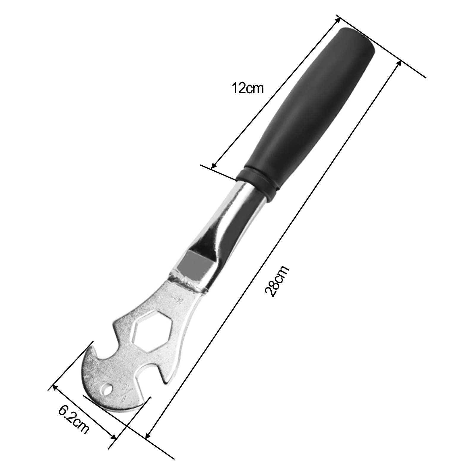 Durable Heavy Duty Structure Pedal Wrench Removal Tool 1 Pcs Bicycle Maintenance Extra Long Handle High-carbon Steel
Durable Heavy Duty Structure Pedal Wrench Removal Tool 1 Pcs Bicycle Maintenance Extra Long Handle High-carbon Steel