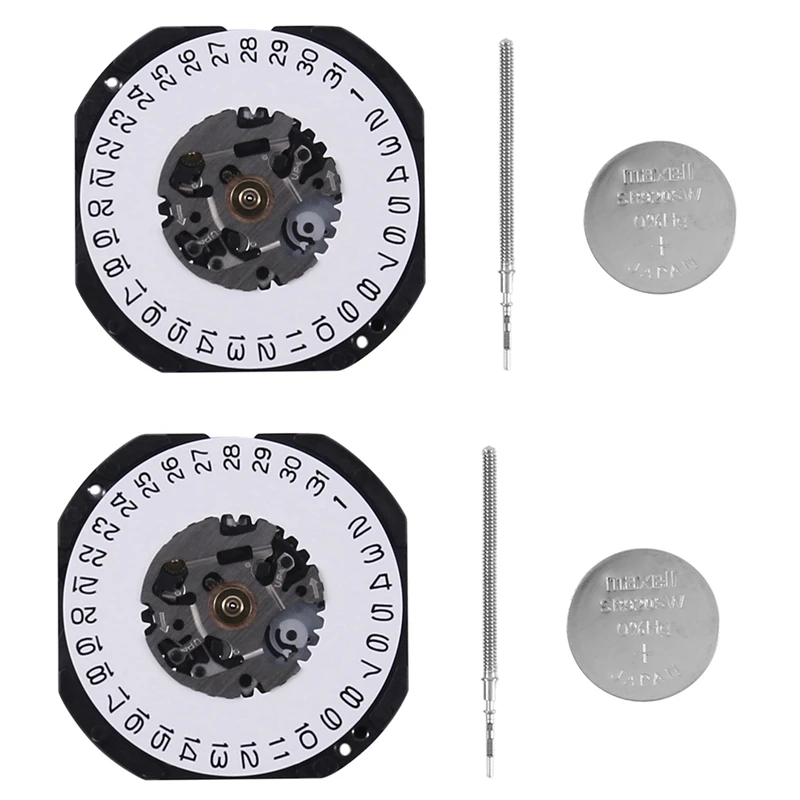 2X Japan Quartz Watch Movement VX32 VX32E Date At 3 With Adjust Stem And Battery Watch Repair Parts Accessories
2X Japan Quartz Watch Movement VX32 VX32E Date At 3 With Adjust Stem And Battery Watch Repair Parts Accessories