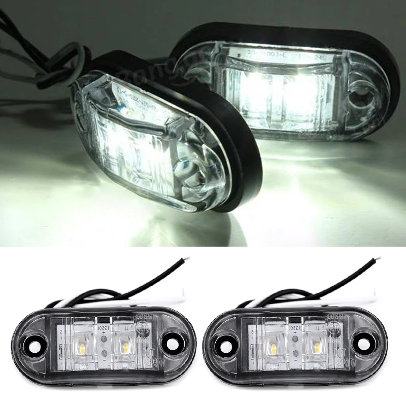 LED Clearance Car Trailer Caravan 2pcs White Side Marker Lights Tail Set Waterproof Plastic super Lamp Durable
LED Clearance Car Trailer Caravan 2pcs White Side Marker Lights Tail Set Waterproof Plastic super Lamp Durable