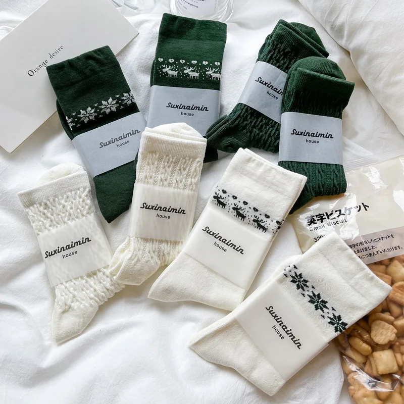 New Milk Green Retro Deer Pile Socks Spring and Autumn Korean Version of The Trend In The Tube Socks College Style
New Milk Green Retro Deer Pile Socks Spring and Autumn Korean Version of The Trend In The Tube Socks College Style
