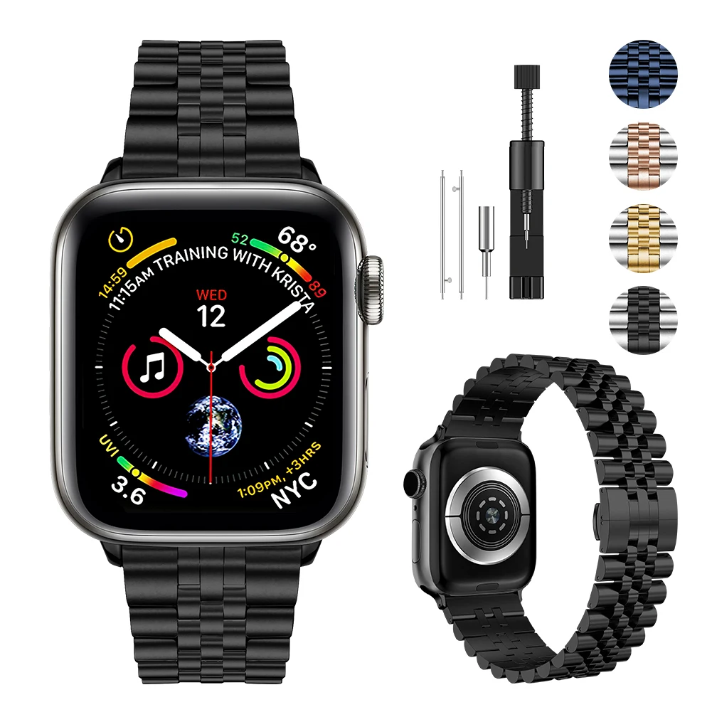Metal strap For Apple watch Ultra 49mm 8 7 41mm 45mm Stainless steel replacement wristband For iwatch 6 5 4 3 SE 44mm 42mm 40mm
Metal strap For Apple watch Ultra 49mm 8 7 41mm 45mm Stainless steel replacement wristband For iwatch 6 5 4 3 SE 44mm 42mm 40mm