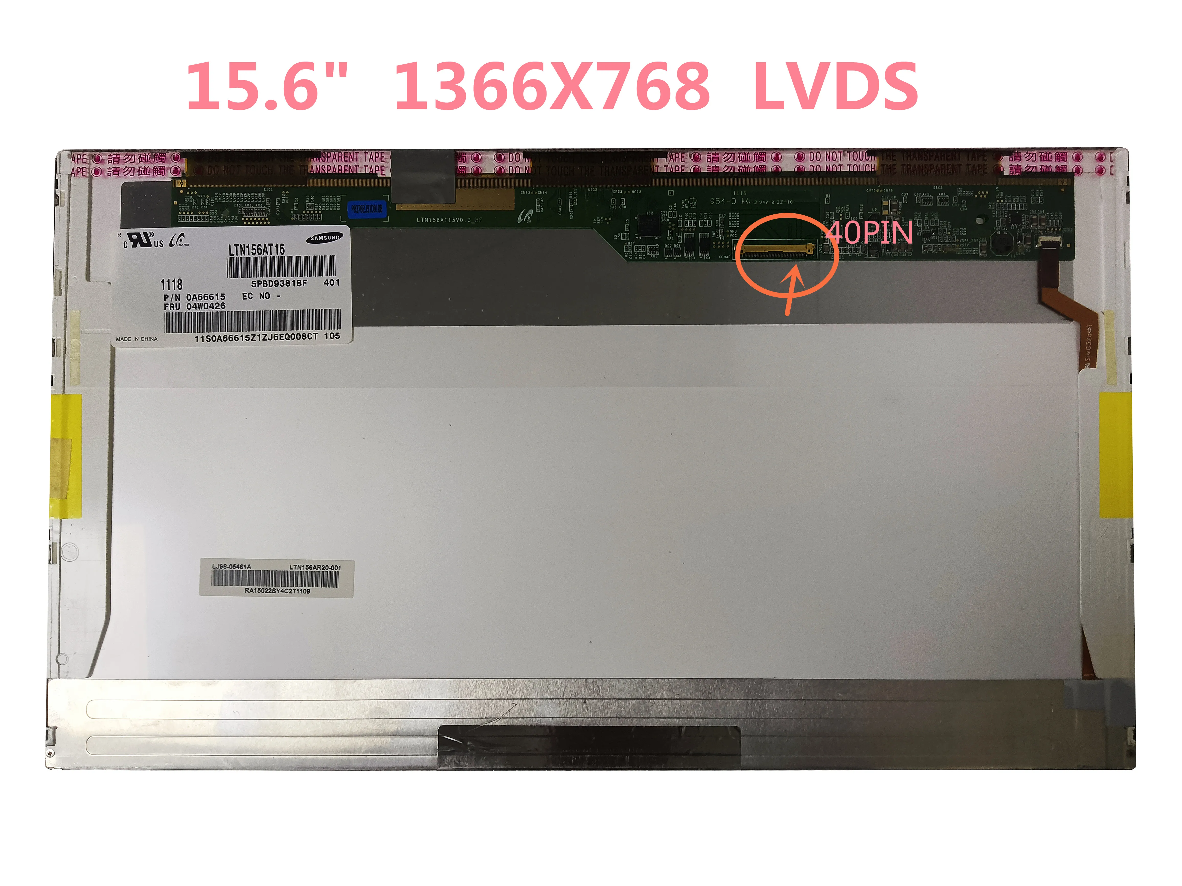 

For Lenovo G580 G550 Z570 B590 G500 G510 G570 Y550 B560 G505 B575e B545 B570A Y500 Laptop LED screen Display WXGA 1366X768