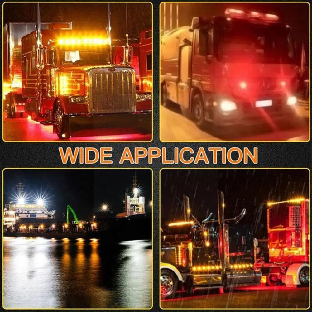 2/4pcs 12v 24v 3 Led Car Truck Side Marker Lights Side Caravan Lamps Warning Trailer Signal Rear Bus Tail Light Indicator E1q0
2/4pcs 12v 24v 3 Led Car Truck Side Marker Lights Side Caravan Lamps Warning Trailer Signal Rear Bus Tail Light Indicator E1q0