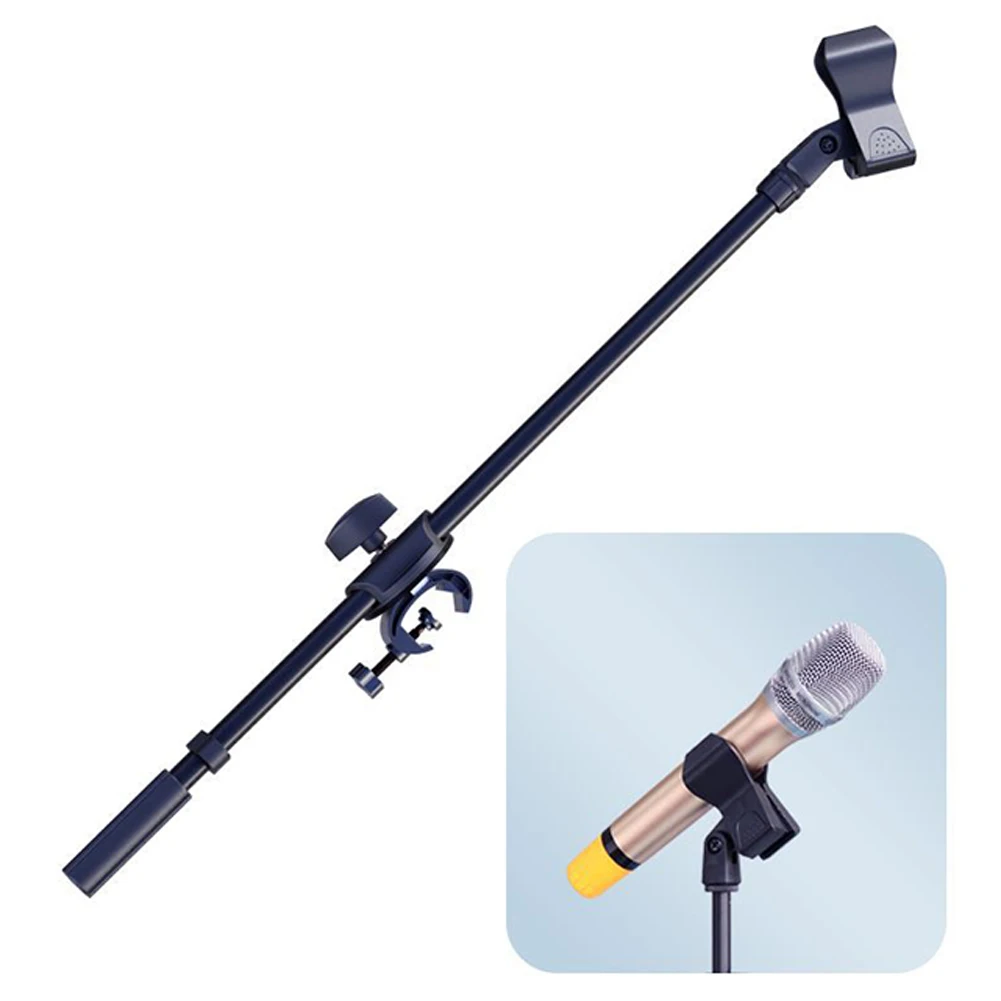 

Rotating Microphone Stand Boom Arms Mic Clip Phone Holder Extension Bracket 55CM Adjustable Clamp Live Broadcast Equipment