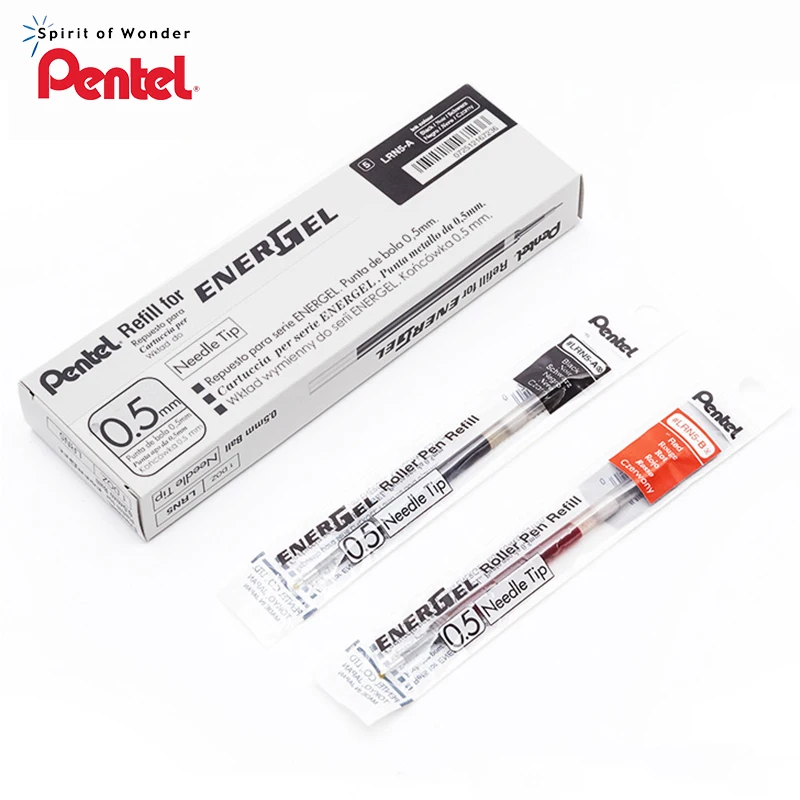 

Japan Pentel EnerGel LRN5 Needle Tip Gel Refill - 0.5mm Black/Blue/Red for Pentel BLN-75 Stationery Refill