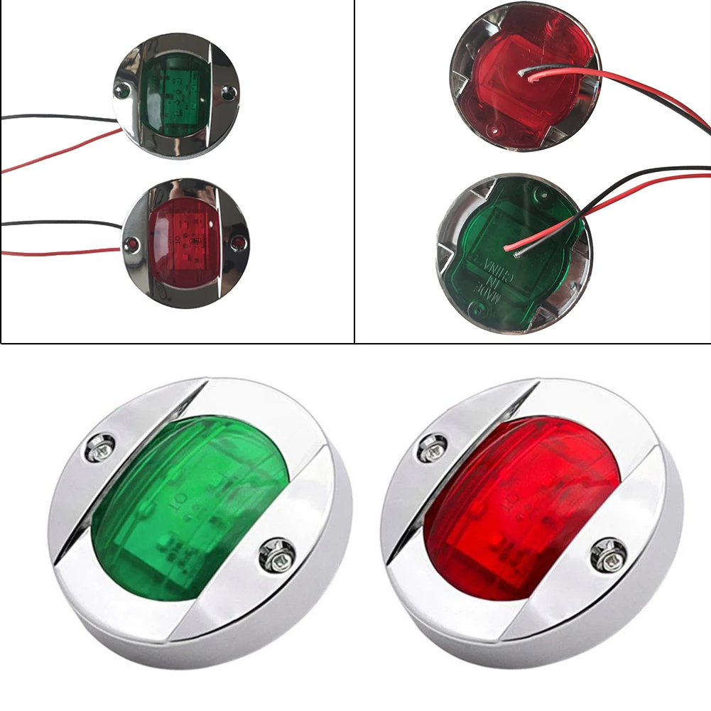 2pcs Red Green Navigation Boat Light LED12V Yacht Stern Signal Lamp Marine Lights Universal Buses/Trucks Side Marker Rear Light
2pcs Red Green Navigation Boat Light LED12V Yacht Stern Signal Lamp Marine Lights Universal Buses/Trucks Side Marker Rear Light