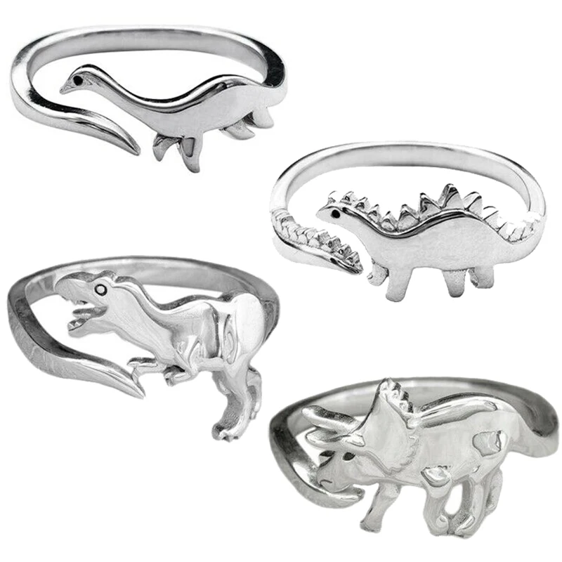 Dinosaur Open Adjustable Rings Long-necked Dragon Animal Rings Stegosaurus Ring Jewelry Gift for Women Girls Ring
Dinosaur Open Adjustable Rings Long-necked Dragon Animal Rings Stegosaurus Ring Jewelry Gift for Women Girls Ring