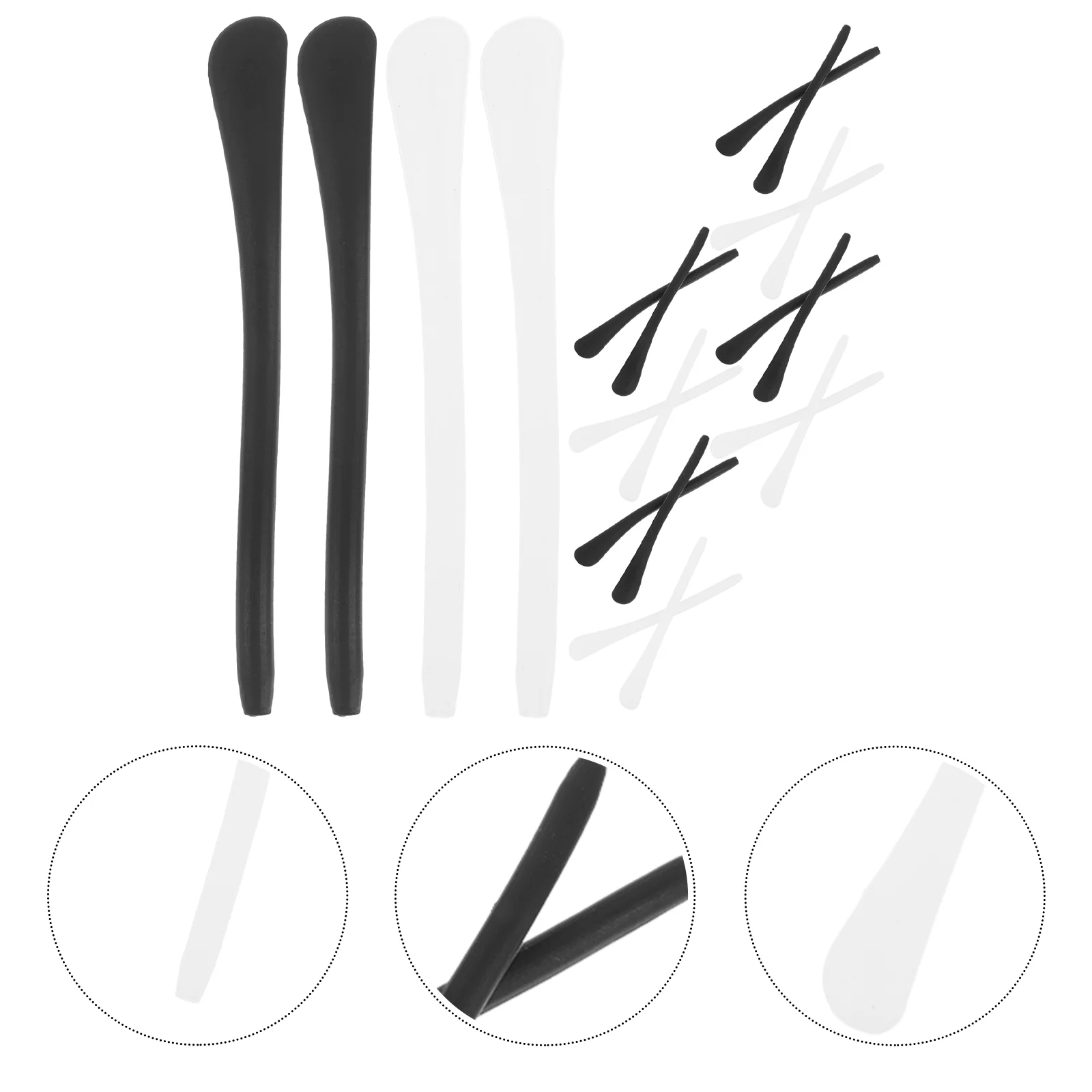 10 Pairs of Eyeglasses Holders Eyeglass Ear Grips Silicone Eyeglasses Holders Anti-Slip Ear Socks Supplies
10 Pairs of Eyeglasses Holders Eyeglass Ear Grips Silicone Eyeglasses Holders Anti-Slip Ear Socks Supplies