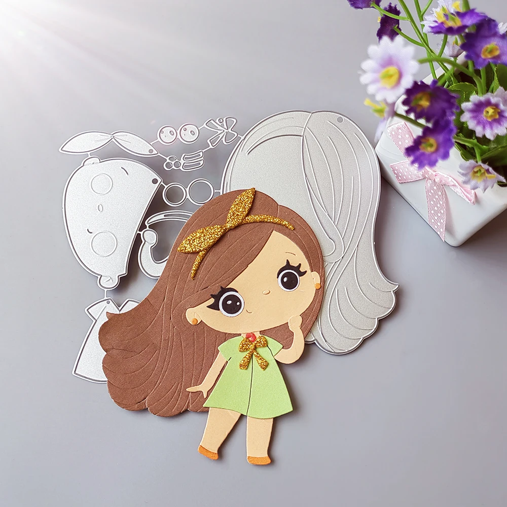 A beautiful girl cutting dies scrapbook decoration embossed photo album decoration card making DIY crafts
A beautiful girl cutting dies scrapbook decoration embossed photo album decoration card making DIY crafts