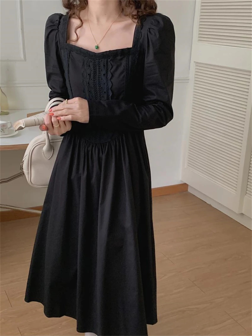 Alien Kitty French Party Square Collar Slim Dress A-line Women 2022 Chic Princess New Spring Casual Lace Hot OL Mujer
Alien Kitty French Party Square Collar Slim Dress A-line Women 2022 Chic Princess New Spring Casual Lace Hot OL Mujer