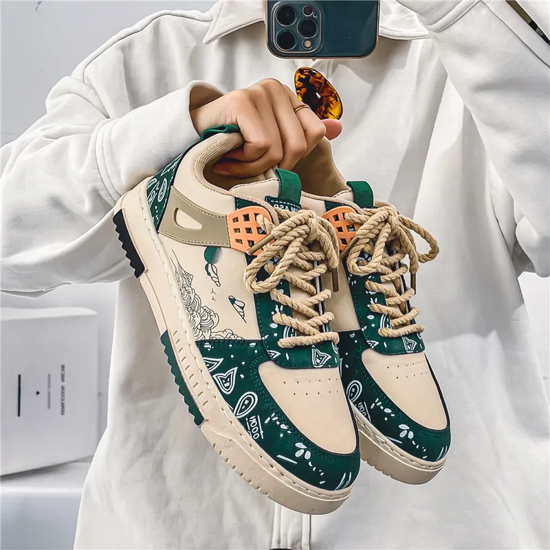 Men Skateboarding Shoes Lightweight PU Leather Vulcanized Shoes All-match Mens Casual Sneakers Fashion Student Shoes Male
Men Skateboarding Shoes Lightweight PU Leather Vulcanized Shoes All-match Mens Casual Sneakers Fashion Student Shoes Male