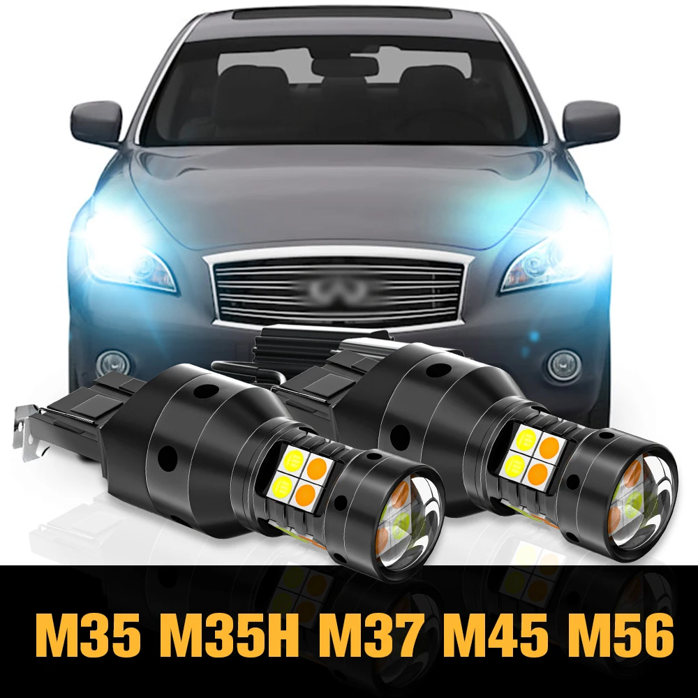 2x Canbus LED Dual Mode Turn Signal+Daytime Running Light DRL Accessories For Infiniti M35 M35H M37 M45 M56 2006-2013 2010 2011
2x Canbus LED Dual Mode Turn Signal+Daytime Running Light DRL Accessories For Infiniti M35 M35H M37 M45 M56 2006-2013 2010 2011