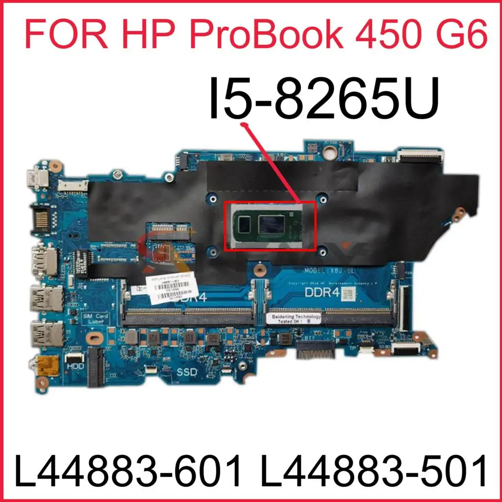 FOR HP ProBook 450 G6 L44883-601 L44883-501 Laptop motherboard MODEL:X8J-6L DAX8JMB16E0 WITH SREJQ I5-8265U DDR4 tested ok
FOR HP ProBook 450 G6 L44883-601 L44883-501 Laptop motherboard MODEL:X8J-6L DAX8JMB16E0 WITH SREJQ I5-8265U DDR4 tested ok