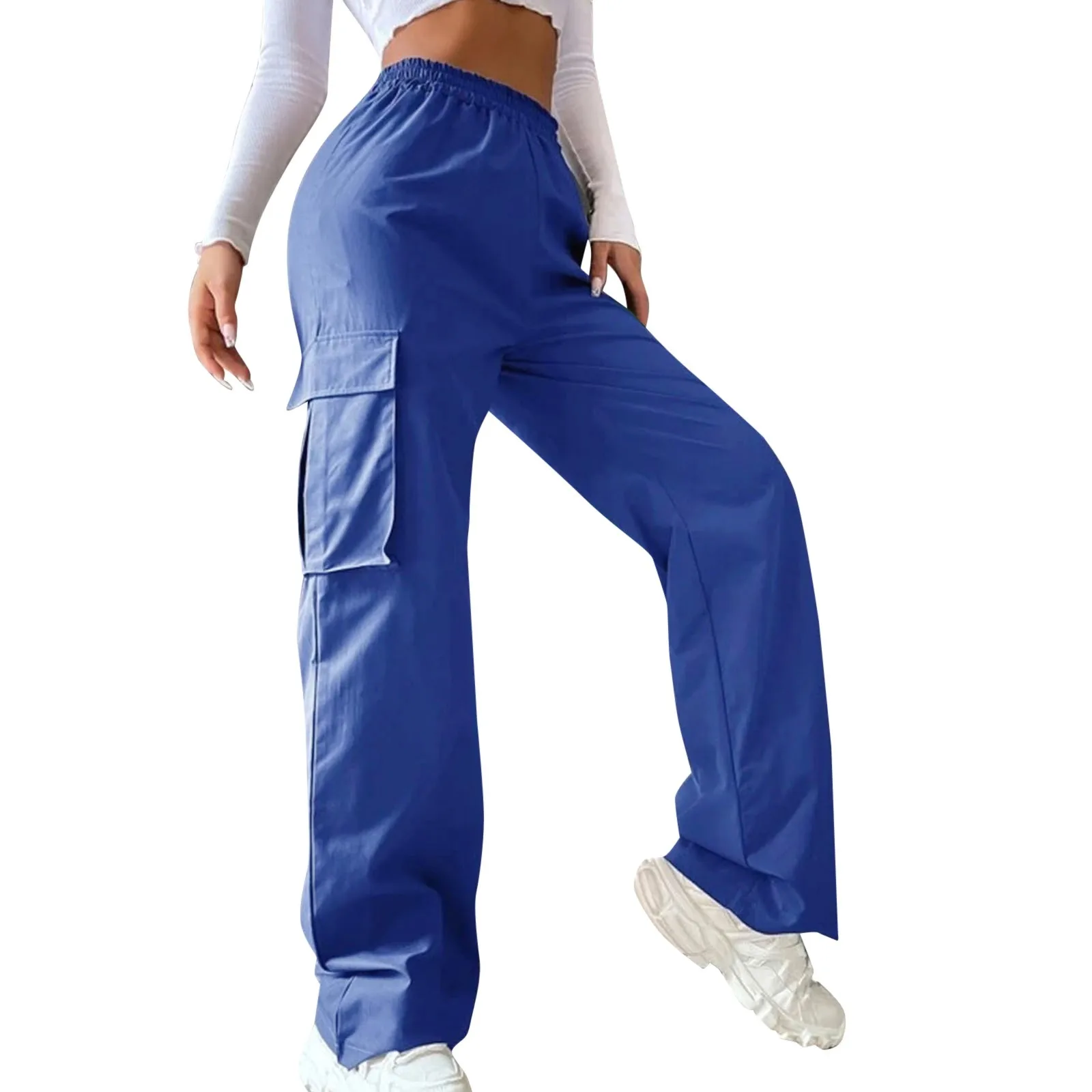 Casual Cargo Pants For Women Y2k Streetwear Drawstring Wide Leg Trousers Loose Straight Joggers Parachute Pants Pocket Sweatpant
Casual Cargo Pants For Women Y2k Streetwear Drawstring Wide Leg Trousers Loose Straight Joggers Parachute Pants Pocket Sweatpant