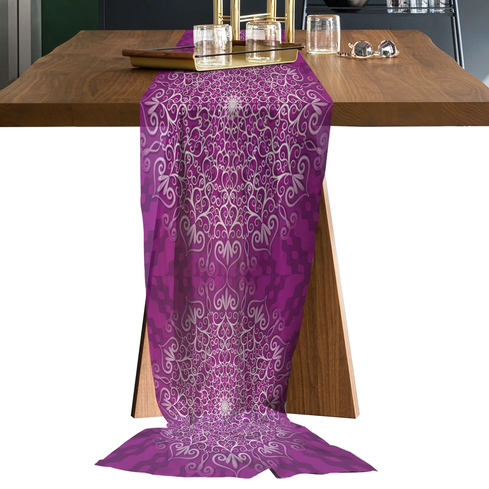 Фиолетовый цветок Мандала Ретро шифоновая Скатерть для свадьбы празднования банкета праздника вечерние Декор фона
Фиолетовый цветок Мандала Ретро шифоновая Скатерть для свадьбы празднования банкета праздника вечерние Декор фона