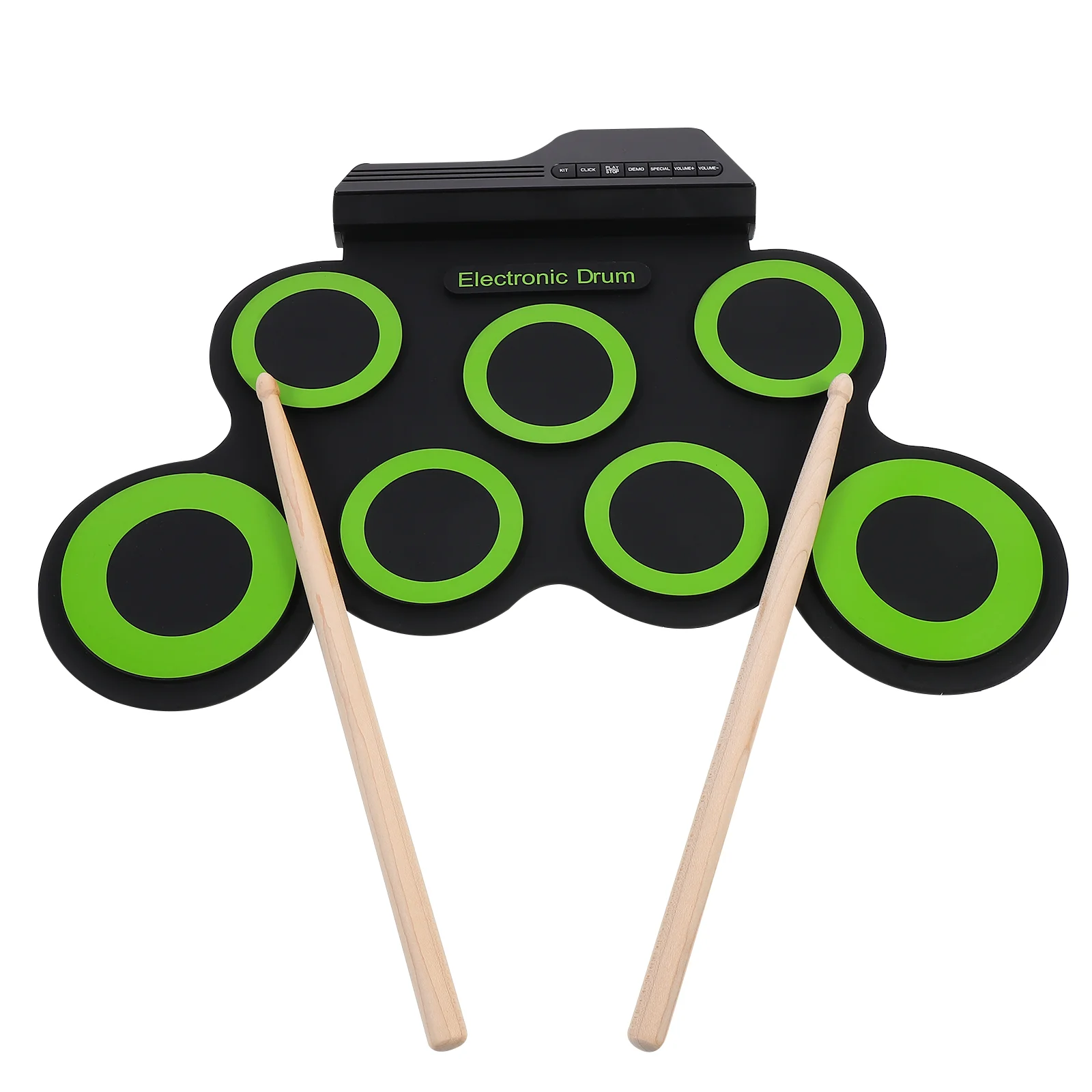 Drum Electronic Set Kit Portable Up Pads Roll Digital Mat Kids Pad Music Hand Foldable Practice Silicone 7
Drum Electronic Set Kit Portable Up Pads Roll Digital Mat Kids Pad Music Hand Foldable Practice Silicone 7