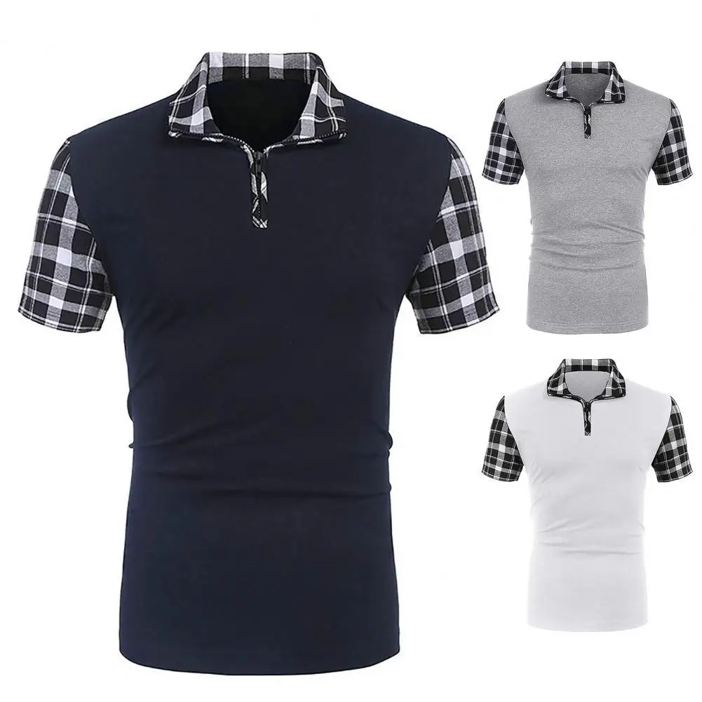 Turn-down Collar Fabulous Anti-pilling Polo Shirt Patchwork Polo Shirt Breathable for Work
Turn-down Collar Fabulous Anti-pilling Polo Shirt Patchwork Polo Shirt Breathable for Work