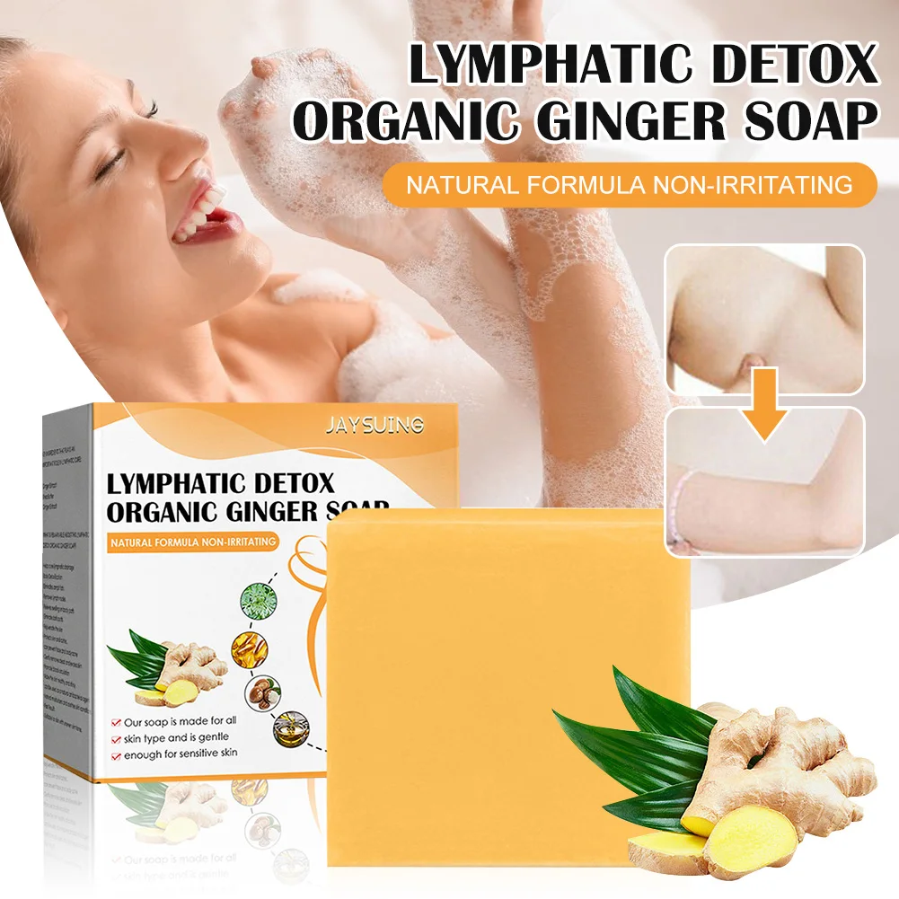 100g Natural Ginger Soap Slimming Lymphatic Detox Ginger Essential Oil Bar Weight Loss Fat Burning Handmade Body Wash Soap
100g Natural Ginger Soap Slimming Lymphatic Detox Ginger Essential Oil Bar Weight Loss Fat Burning Handmade Body Wash Soap