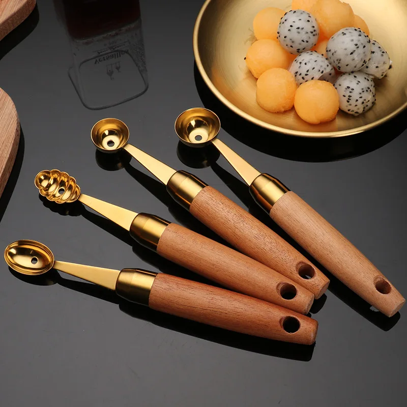 Digging fruit ball spoon watermelon spoon round spoon digging ball device digging ball spoon kitchen gadgets
Digging fruit ball spoon watermelon spoon round spoon digging ball device digging ball spoon kitchen gadgets