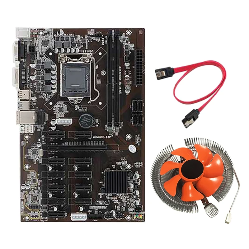 Материнская плата B250 12 PCIE, графический слот, LGA 1151 интерфейс DDR4 RAM SATA3.0 USB3.0 BTC, материнская плата для майнинга с вентилятором ЦП
Материнская плата B250 12 PCIE, графический слот, LGA 1151 интерфейс DDR4 RAM SATA3.0 USB3.0 BTC, материнская плата для майнинга с вентилятором ЦП