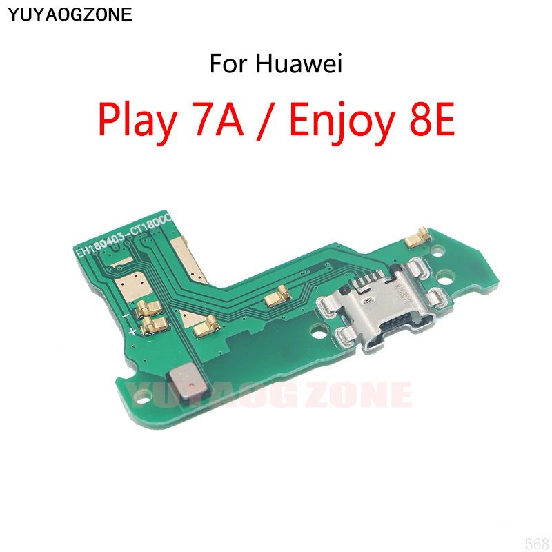 

10 шт./лот для Huawei Honor Play 7A AUM-AL00 / Enjoy 8E USB зарядный док-порт Гнездо разъем зарядная плата гибкий кабель
