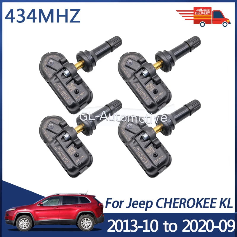 4 шт., 434 МГц, датчик давления в шинах TPMS для Jeep Cherokee KL 2013-10–2020-09 68249197AA 68157568AA
4 шт., 434 МГц, датчик давления в шинах TPMS для Jeep Cherokee KL 2013-10–2020-09 68249197AA 68157568AA
