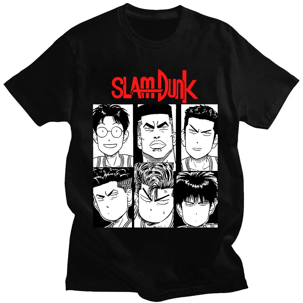 Japanese Anime Slam Dunk T-shirt Men Women Fashion Vintage Hip Hop Short Sleeve T-shirts Cotton Top Streetwear Oversize Tees
Japanese Anime Slam Dunk T-shirt Men Women Fashion Vintage Hip Hop Short Sleeve T-shirts Cotton Top Streetwear Oversize Tees