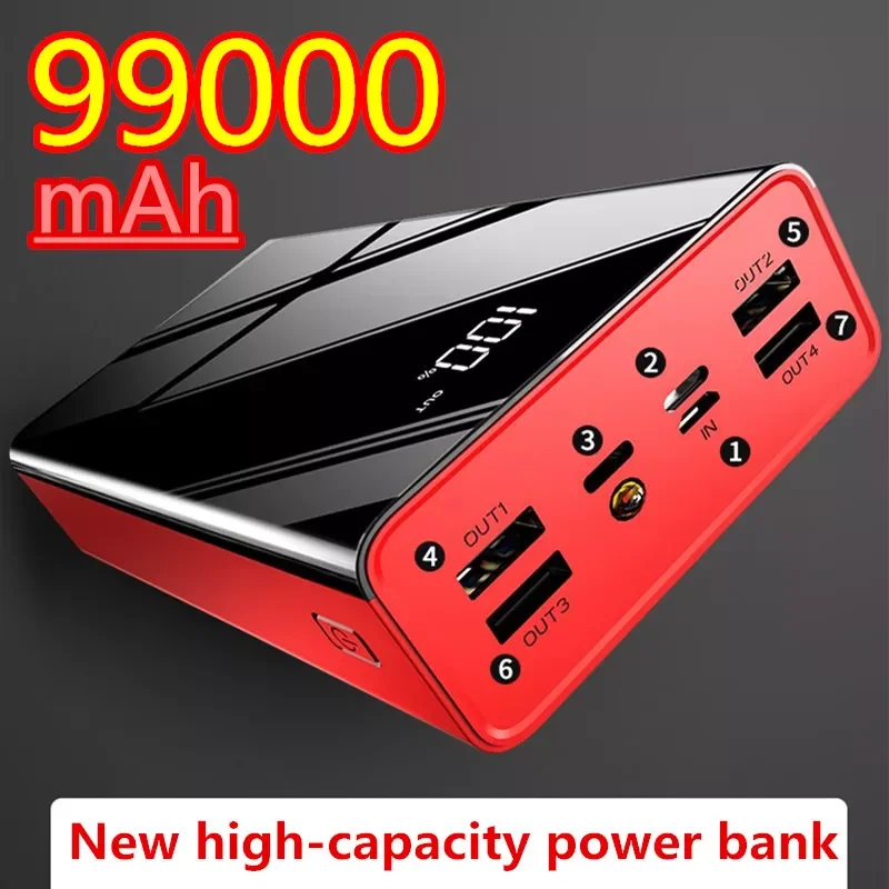 2023New Mobile Power Bank 99000 mAh Portable Charger For External Battery Mobile Power Bank 99000 mAh For Xiaomi Samsung Phone
2023New Mobile Power Bank 99000 mAh Portable Charger For External Battery Mobile Power Bank 99000 mAh For Xiaomi Samsung Phone