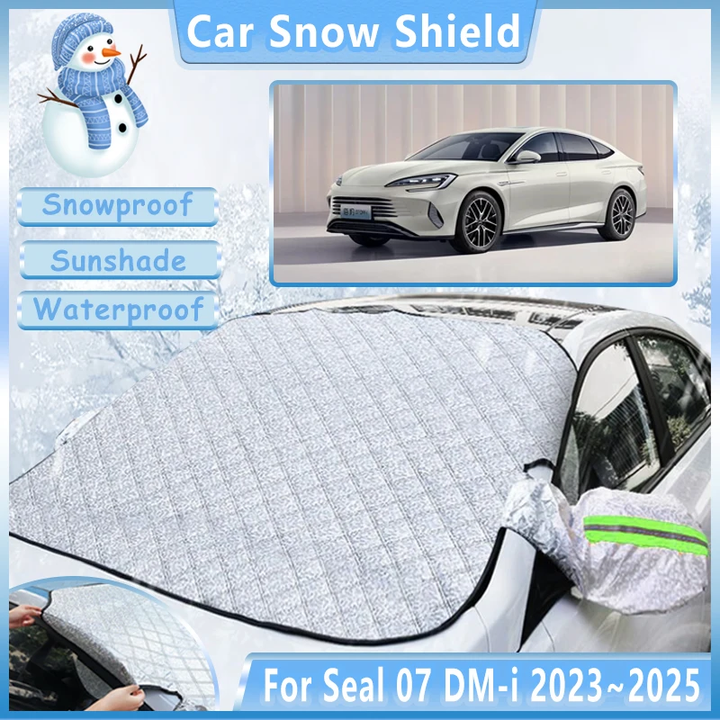 Автомобильный снежный козырек для BYD Seal 07 DM-i 2023 2024 2025 зимние солнцезащитные