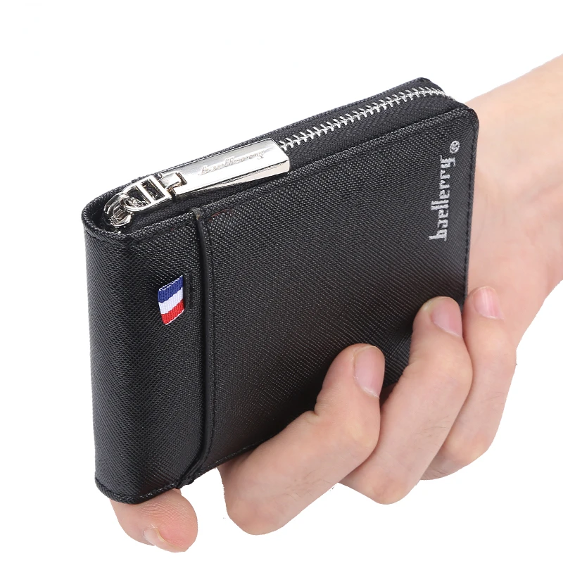 Fashion Zipper Men's Wallet Small Short Credit Card Holder For Male Vintage Mini Man Purse superior quality With Coin Pocket 
Fashion Zipper Men's Wallet Small Short Credit Card Holder For Male Vintage Mini Man Purse superior quality With Coin Pocket