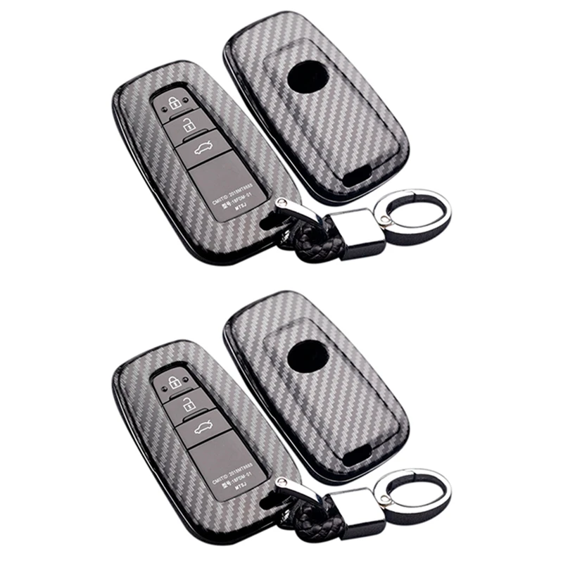 2X For Toyota Camry Corolla CHR Prado RAV4 Prius 2018 2019 Carbon Fiber Car Remote Key Case Fob Cover Accessories
2X For Toyota Camry Corolla CHR Prado RAV4 Prius 2018 2019 Carbon Fiber Car Remote Key Case Fob Cover Accessories