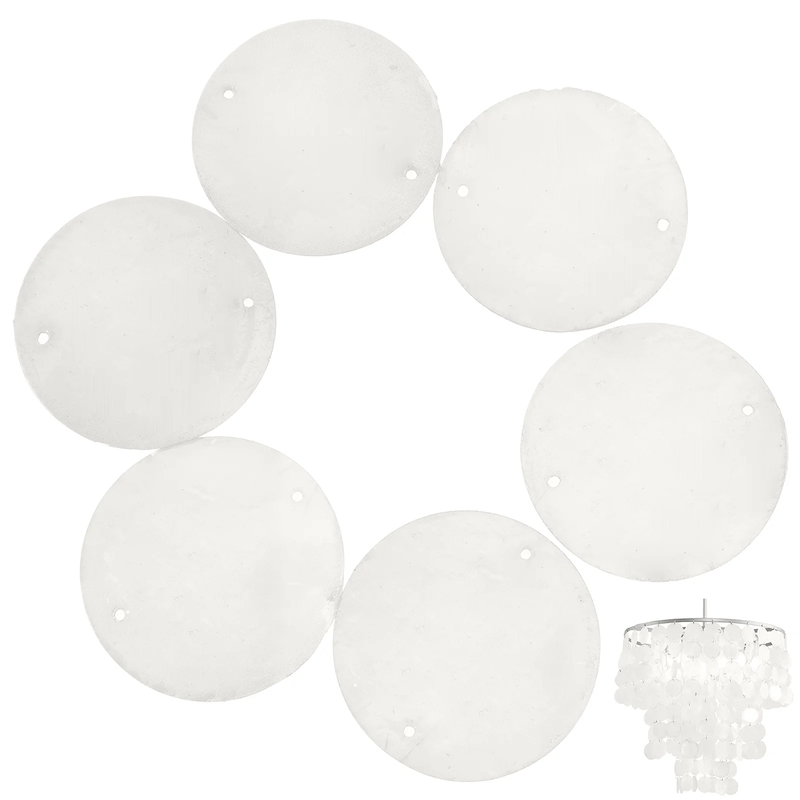 100 Pcs Ornament Decorative Shell Pieces Beaded Door Curtain Natural Round Shells Slices Earring Embellishment
100 Pcs Ornament Decorative Shell Pieces Beaded Door Curtain Natural Round Shells Slices Earring Embellishment