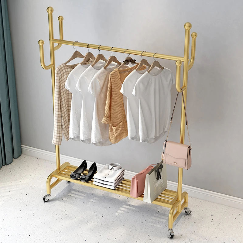 Gold Rack Clothes Garment For Boutique Movable Entrance Clothes Rack Standing Floor Bedroom Colgador De Ropa Home Eccessories
Gold Rack Clothes Garment For Boutique Movable Entrance Clothes Rack Standing Floor Bedroom Colgador De Ropa Home Eccessories