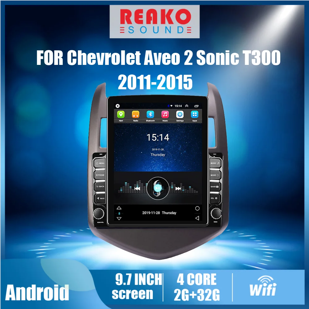 Автомобильный мультимедийный плеер для Chevrolet Aveo 2 Sonic T300 2011-2015, 2 Din, 9,7 дюйма, 4G, Tesla экран, GPS-навигатор, Android, Авторадио
Автомобильный мультимедийный плеер для Chevrolet Aveo 2 Sonic T300 2011-2015, 2 Din, 9,7 дюйма, 4G, Tesla экран, GPS-навигатор, Android, Авторадио