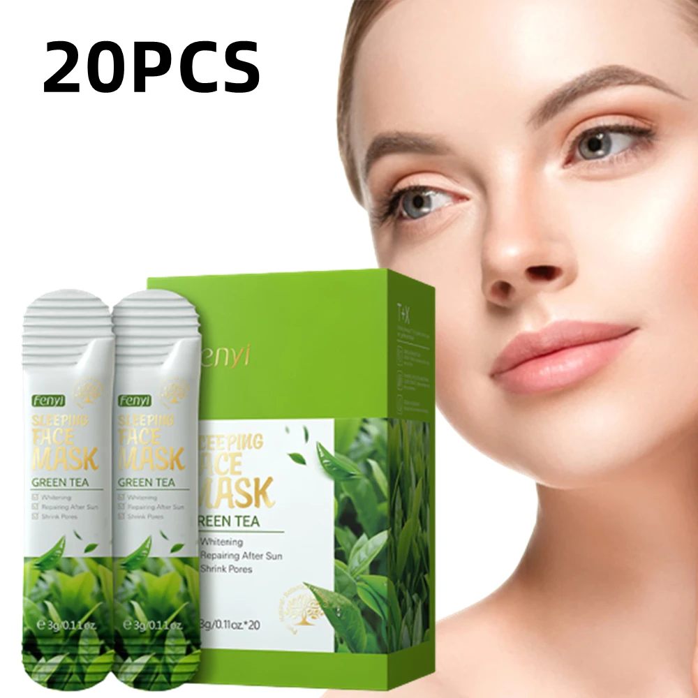 20pcs/Box Green Tea Sleeping Face Mask Repairing Moisturizing Whitening Mud Masks Beauty Skin Care Clay Mask Korean Cosmetics
20pcs/Box Green Tea Sleeping Face Mask Repairing Moisturizing Whitening Mud Masks Beauty Skin Care Clay Mask Korean Cosmetics