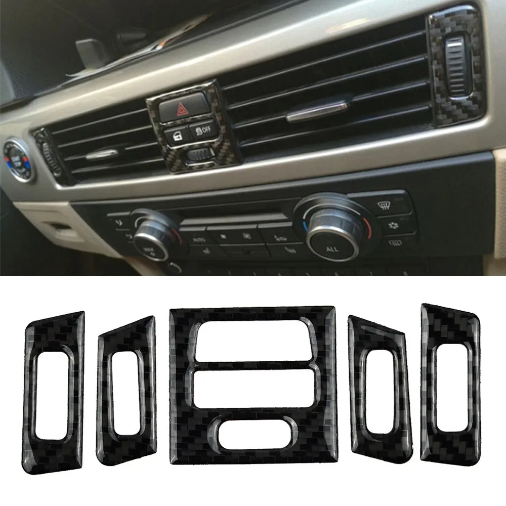 Replacement Air Outlet Trim 5pcs Car Auto Carbon fiber Central For BMW 3 Series E90 E92 E93 2005-2012 Decorative
Replacement Air Outlet Trim 5pcs Car Auto Carbon fiber Central For BMW 3 Series E90 E92 E93 2005-2012 Decorative