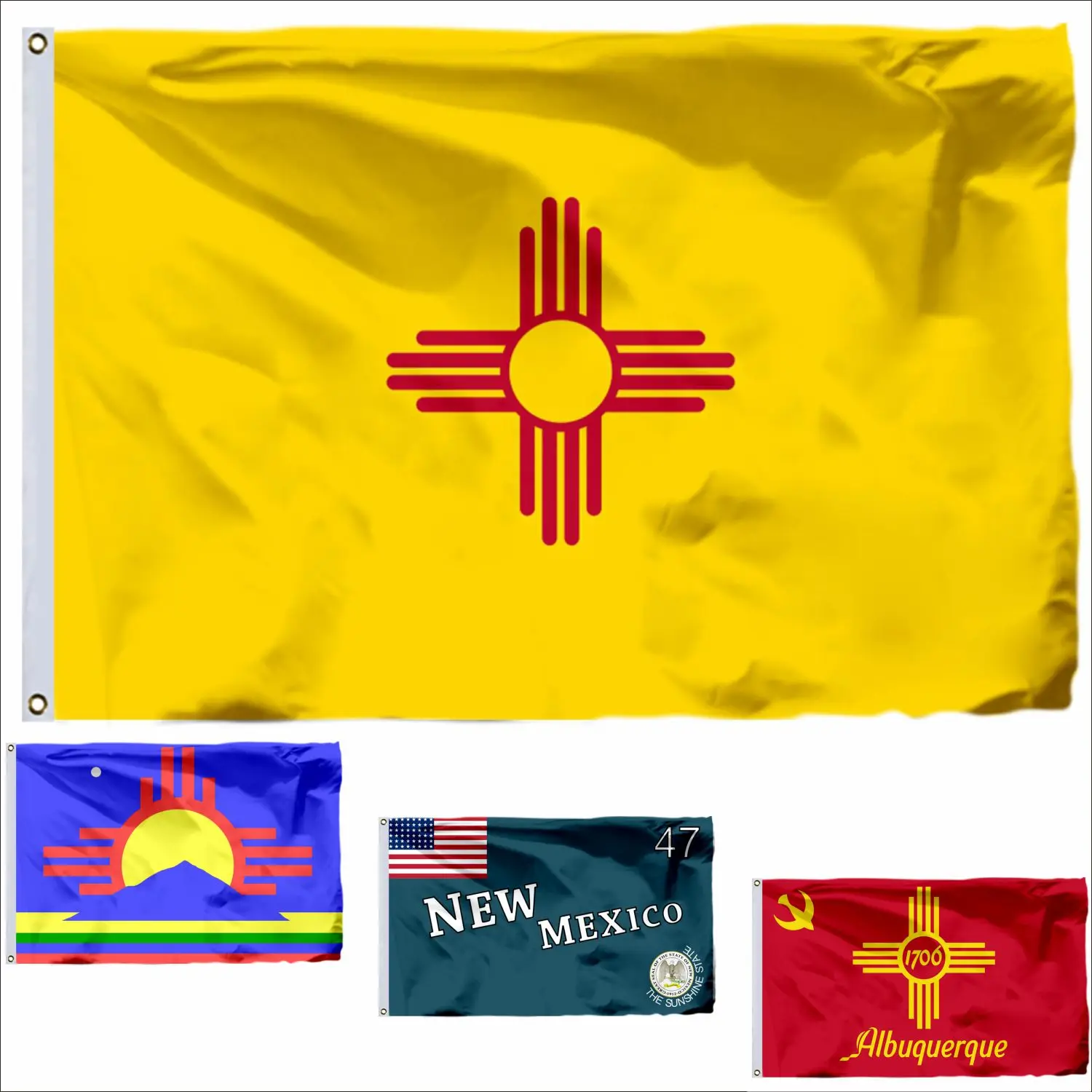 USA Albuquerque New Mexico Flag 90x150cm Roswell 3x5ft US Guanica American United States Flags and Virgin Islands Banners
USA Albuquerque New Mexico Flag 90x150cm Roswell 3x5ft US Guanica American United States Flags and Virgin Islands Banners