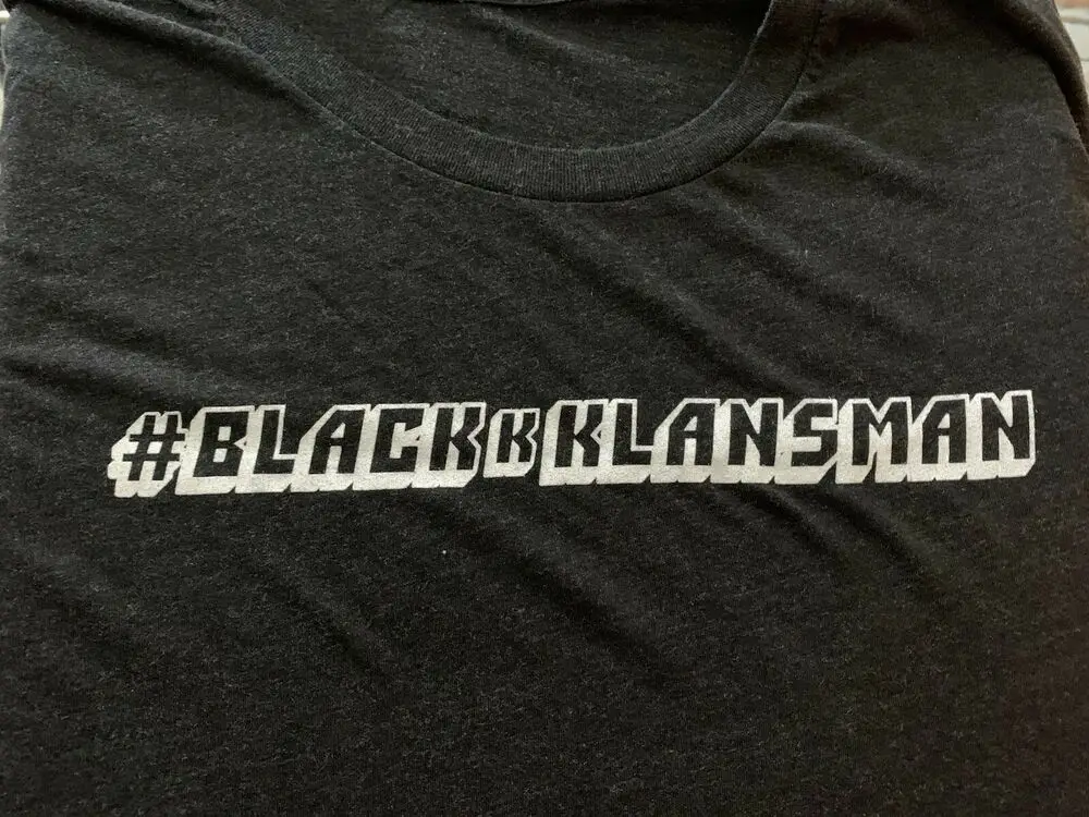 Редкая промо-футболка с изображением фильма Blackkklansman Черная мужская футболка
