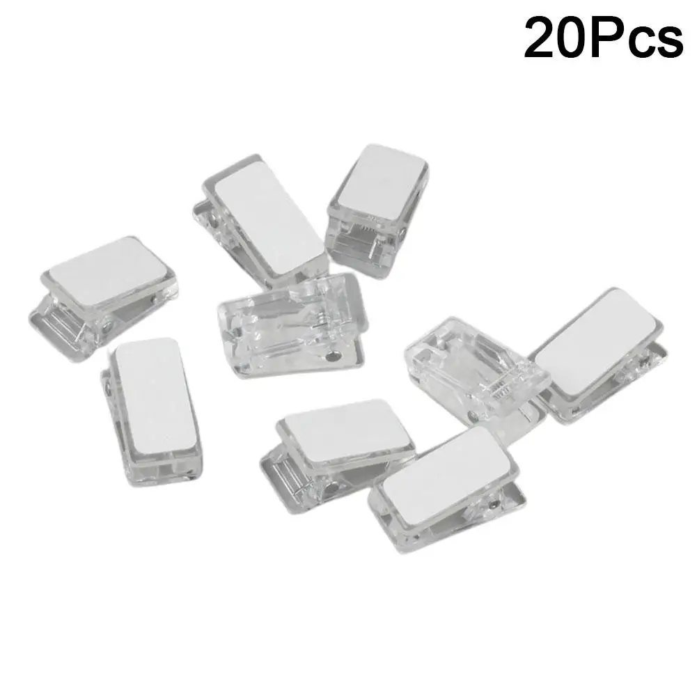 Прозрачные пластиковые мини-зажимы 20 шт
Прозрачные пластиковые мини-зажимы 20 шт