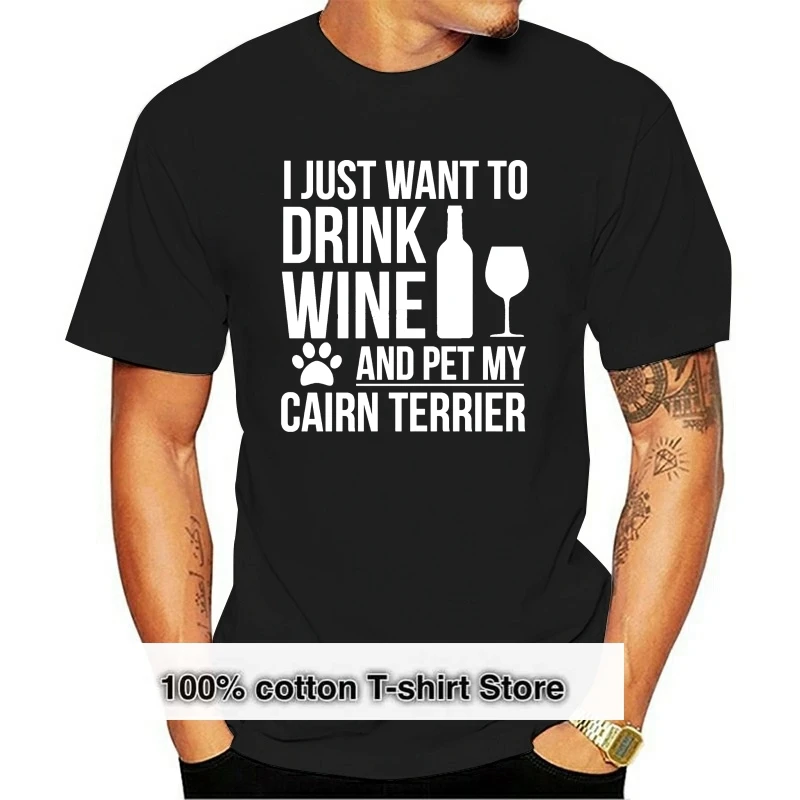 Men t shirt Drink Wine Pet Cairn Terrier T-shirt Dog owner Dog Lovers-RT Women tshirts
Men t shirt Drink Wine Pet Cairn Terrier T-shirt Dog owner Dog Lovers-RT Women tshirts